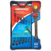 X6 Crescent 7 pc SAE Wrench Set